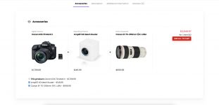 Product with accessory tab