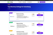 Offer listing builder for Gutenberg
